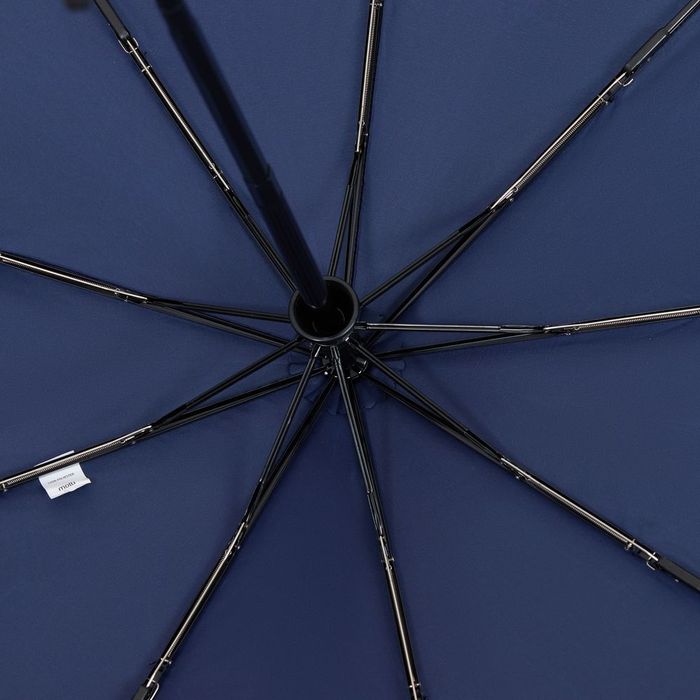 Складной зонт Dome Double с двойным куполом, темно-синий