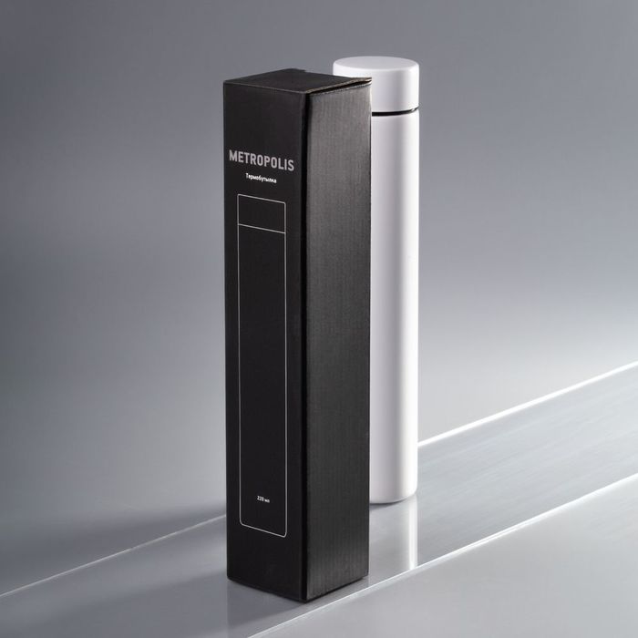 Термобутылка Metropolis, белая