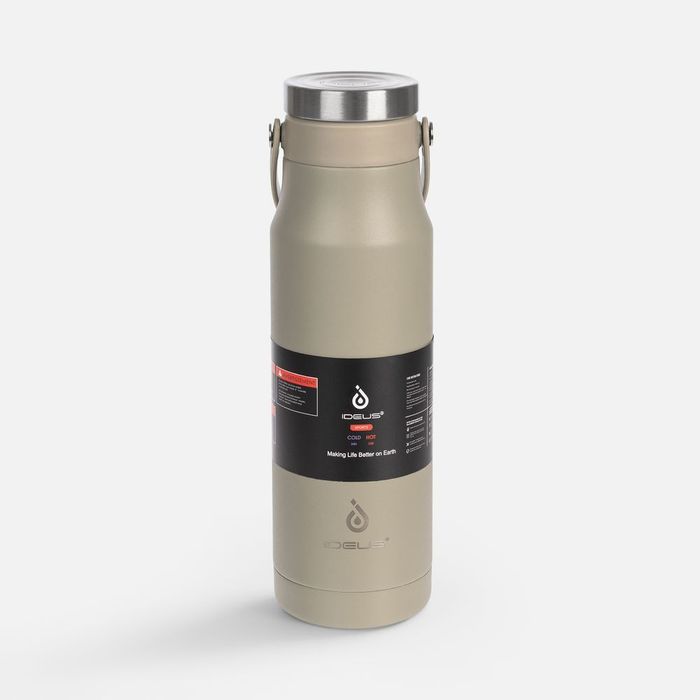 Термобутылка Tateyama, серо-бежевая