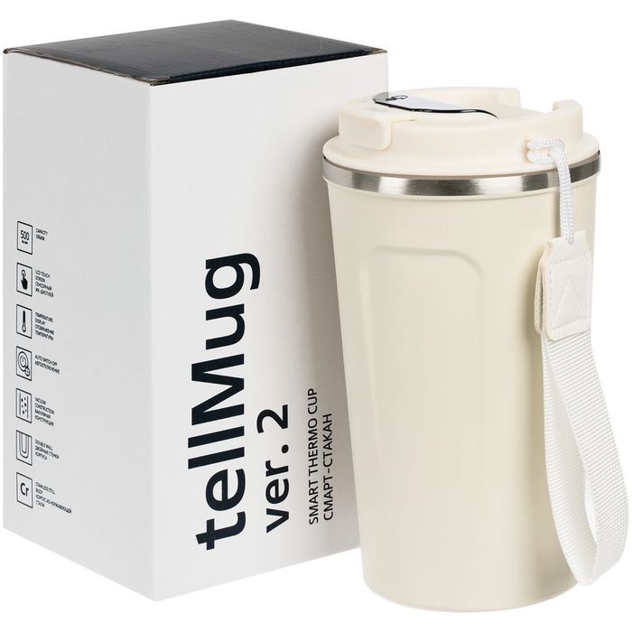 Смарт-стакан с заменяемой батареей tellMug, ver.2, белый