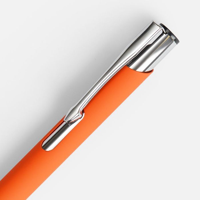 Ручка шариковая Keskus Soft Touch, оранжевая