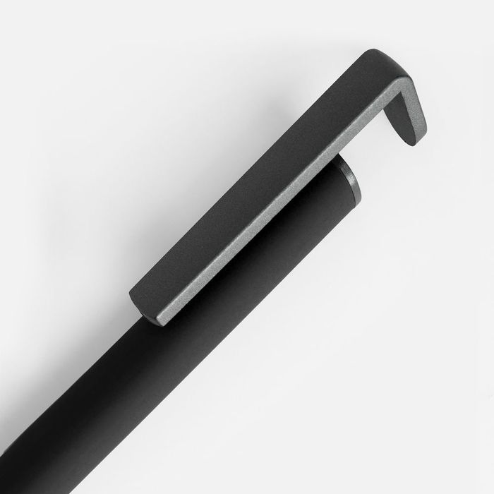 Ручка шариковая Standic с подставкой для телефона, черная