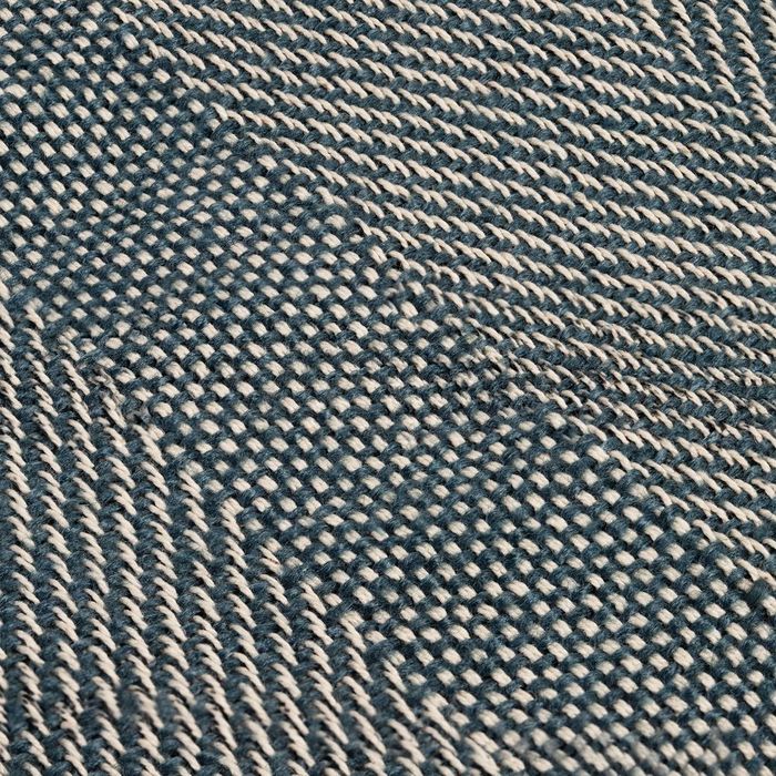 Плед «Сенеж», бело-синий