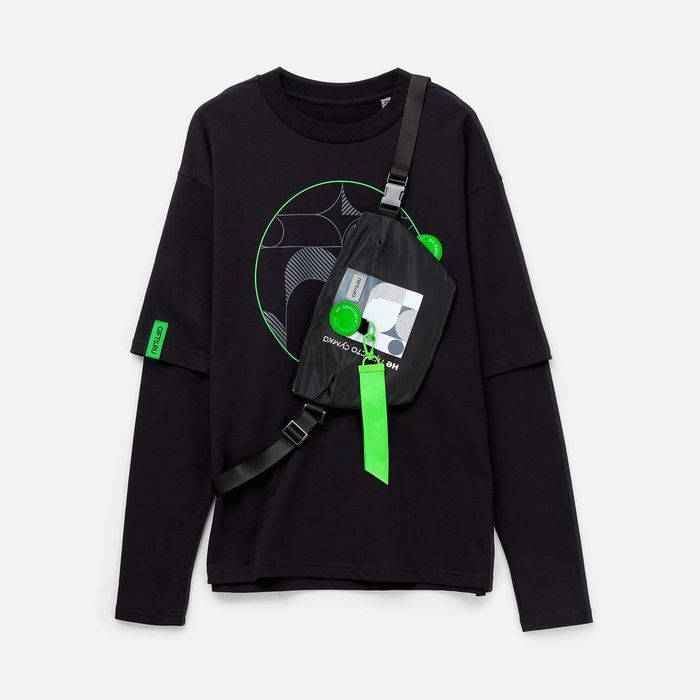 Поясная сумка W1, черная