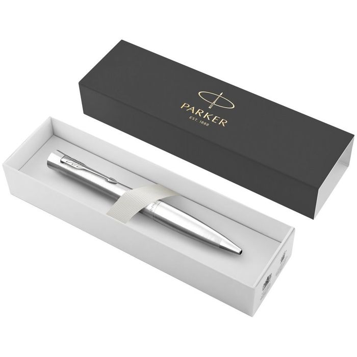 Ручка шариковая Parker Urban Twist Metro Metallic CT, серебристая (под заказ)