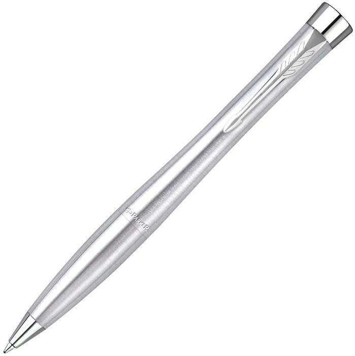 Ручка шариковая Parker Urban Twist Metro Metallic CT, серебристая (под заказ)