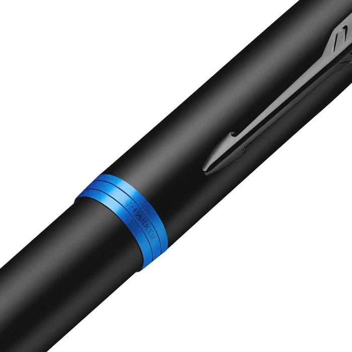 Ручка шариковая Parker IM Professionals Marine Blue BT, черная с синим (под заказ)