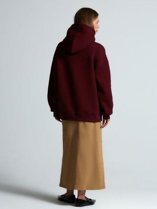 Худи Kulonga Oversize, бордовое