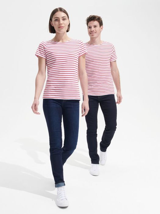 Футболка MILES WOMEN белая с красным