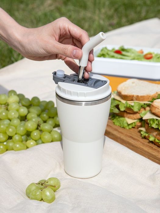 Термостакан Sapporo без логотипа, белый