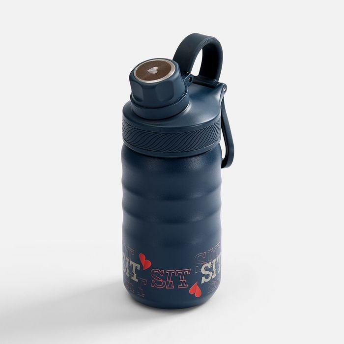 Термобутылка Fujisan 2.0 без логотипа, темно-синяя