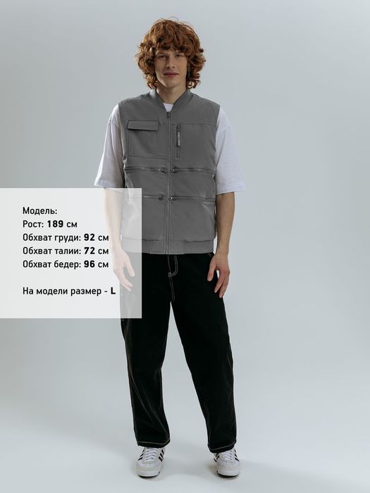 Жилет Hard Work, серый